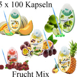 5x 100 Frucht MIX Aroma Kapseln